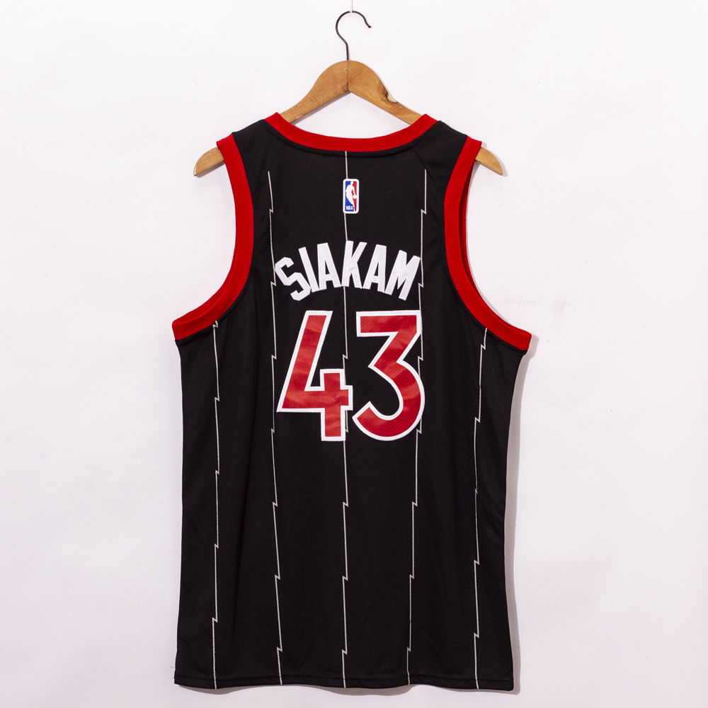 Men Toronto Raptors #43 Siakam Black Game NBA Jerseys